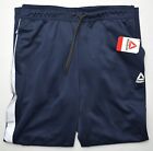 Reebok  11311 New Men s Navy Slim Elastic Waist Drawstring Interlock Pants