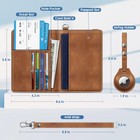 Passport Holder With Airtag Holder Slim Travel Wallet Rfid Blocking Card Case
