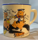 Vintage Walt Disney Lenox Patriot China Three Little Pigs 3 Pc Children s Set