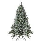 Northlight 7 5 Ft Flocked Winter Fir Artificial Christmas Tree White Led Light