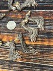 10 Real Tanned Muskrat Back Feet Cured Taxidermy Mount Repair Arts Craft Witch