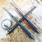 2pc Heavy Duty Universal Police Correction Handcuff Cuff Key Keys  Black W Clip