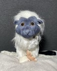 Adventure Planet Plush White Cottontop Tamarin Monkey Gray Face Black Tail 14 l