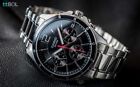 Casio Men s Mtp-1374d-1av Wristwatch  Stainless Steel Band  Silver black