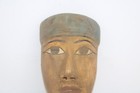 Egypt History Ancient Egyptian Antique Handmade Carved Wood Mummy Mask Tomb  fh 