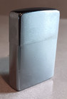 Vintage 1971 Zippo Lighter Blue And White Service Truck Stop Vietnam War Era