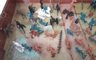Vintage Marx 1968 Fort Apache Tin Carry-all Playset With Figures No  4685