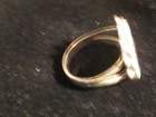 Handmade Native American Signed Inlay Sterling Silver Headress Ring