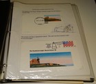 Homemade Album Cachets With History - Moon Landing  Trinipex Stamp Show  Etc 