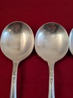 Lot Of 4  1847 Rogers Bros Is Ambassador Silverplate Round Soup Spoons 6-7 8 