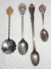 Vintage Souvenir Spoon Lot 6 Usa Celebration  Dollyworld  Plymouth Mass   Baby  