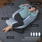 Pregnancy Pillows For Sleeping - 57 Inch U Shaped Full Body Maternity Pillow Wit