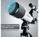 Telescope 70mm Aperture 500mm - Astronomical Portable Refracting Telescopes