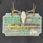 John Deere Mens Zip Up Hoodie Green Logo Tractor Farm Work Size M