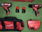 Milwaukee M12 12v Cordless Drill Driver impact Driver 2-tool Combo Kit  2494-22 