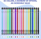 20 Pack Puppy Collars puppy Collars For Small Puppies Safety M  Multi-colored 
