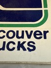 Vintage Unused Vancouver Canucks Decal White Blue Green Team Logo Nhl Sticker 