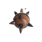 Wooden Spiked Mace Decorative Weapon Gothic Fantasy Home Decor Brown Medieval