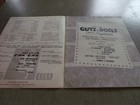 Vintage Guys And Dolls  Program Booklet