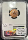 1863 New York City Civil War Token Hussey s Steam Train Locomotive Ngc Ms65