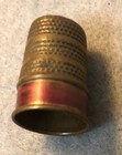 Antique Victorian Collection W display Case 8 Thimbles  3 Sandford Porcelain