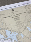 1977 Nautical Chart Frenchman   Blue Hill Bays   Mt  Desert Island  Bar Harbor