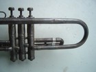 Buescher True Tone Silver Trumpet W  Gold Inlay - 1930s