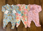 Baby Girl Sleepers Newborn Clothes Zip Up Bundle Sleep N Plays Rompers Lot Fish