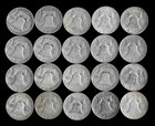 Franklin Half Dollar Roll  20 Coins   90  Silver  1949-63  Lot C12