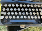 Remington Model 5 Glossy Black Vintage Portable Typewriter With Case