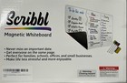 Scribbl Magnetic Whiteboard Dry Erase Board Set W  4 Markers   Eraser