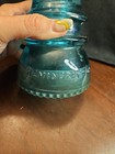 Vintage Hemingray  42 Aqua Green Glass Insulator - Does Have Chip Shown In Pics