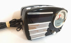 Timex Alarm Clock Radio T247b Black Silver Missing Knob Awesome Sound Vtg Retro