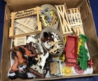 Lone Ranger Rodeo Marx Toy Play Set In Box Vintage Cowboy