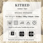 Cotton Yarn 10 5oz 526yard 3 Pack Soft Yarn For Crocheting Knitting  02 Beige 