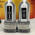 2 Pk Master Lock M1xtlj Heavy Duty Outdoor Padlock Keyed-alike 2-1 2    Shackle