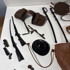 Vintage Marx Johnny West Action Figure Parts Lot 1960s Toys Horse Saddles Guns