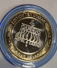 2026 June Four Queens Silver Strike Blue Cap Clad Headress Token Las Vegas