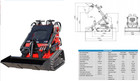 2025 Mini Skid Steer Track Loader 13 5hp Upgraded Usa Stock Local Collection