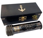 Brass Kaleidoscope With Wooden Box Vintage Antique Gifts For Kids