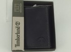 Men s Timberland Brand Black Leather Trifold Wallet -  55 Msrp