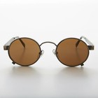Round Steampunk Vintage Thick Rim Sunglass - Rankin