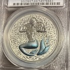2026 Niue Mermaid Teal Tail  1 1oz  999 Silver Colorized Pcgs Pr69