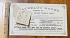 1860s Ad Trade Card Wateroo House Charing Cross Dry Goods Hosiery London Uk