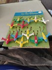 11 Vintage Knight Novelties Puzzle Key Chains Of Airplanes Nos Display    Z141