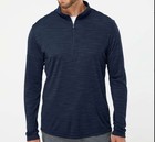 Adidas A475 Men   s Collegiate Navy Lightweight Golf Quarter-zip Pullover Upf - L