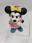 Minnie Mouse Ornament Vintage Walt Disney Ceramic Figurine Pink Dress Japan