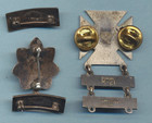 Vintage Sterling Wwii Lot Lieutenants Bars  Marksmen  Major Pin  32 Grams