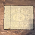 Jack Daniel   s Old No  7 Tennessee Whiskey Distillery Rug Mat  Black white