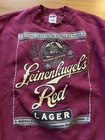 Vintage 90s Leinenkugel   s Red Lager Beer Sz L Leines Brewing Crewneck Sweatshirt
